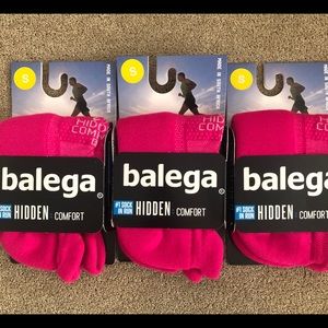 NWT Balega Hidden Comfort Socks 3 pr Small Pink